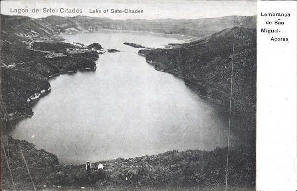 SN - SO MIGUEL. Sete Cidades. Lagoa - Edio Casa Havaneza - Dim. 13,9x9 cm - Col. A. Monge da Silva (cerca de 1908)