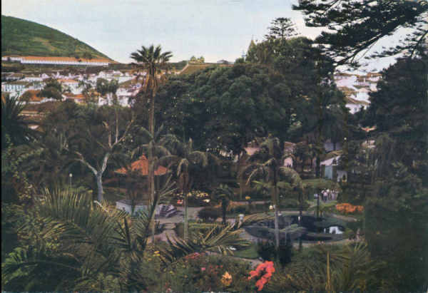 1968 N 17 - ILHA TERCEIRA. Angra. Vista Parcial do Jardim - Edio Foto Ormonde - Dim. 14,9x10,3 cm - Circulado em  1968 - Col. A. Monge da Silva.