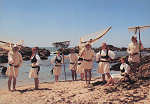 N 2/8 - Sargaceiros com utenslios de trabalho. Aplia, Esposende - Portugal - Ed. Grupo dos Sargaceiros da Casa do Povo de Aplia, 4740 Esposende - SD - Dim. 14,8x10,3 cm. - Col. nio Semedo