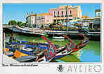 N. 22 AVEIRO Barcos Moliceiros no Canal Central - Ed. Artes Grficas - SD - Dim. 15x10,5cm - Col. Mrio Silva.