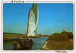 N. 3008 - AVEIRO Barco na Ria - Ed. ncora - SD - Dim 15x10,5 cm - Col. Mrio Silva.