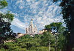 N 1158 - Barcelona. Vista do Tibidabo e Templo do Sagrado Corao - Editor Laminograf, Barcelona - Circulado em 1971 - Dim. 14,8x10,6 cm - Col. Amlcar Monge da Silva