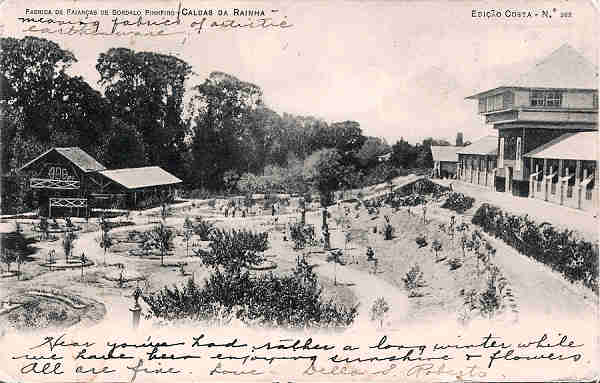 N 362 - Portugal Caldas da Rainha. Fbrica de Faianas de Bordalo Pinheiro - Edio Costa (Ed. 1903) Dim. 9x14 cm.- Col. M. Chaby