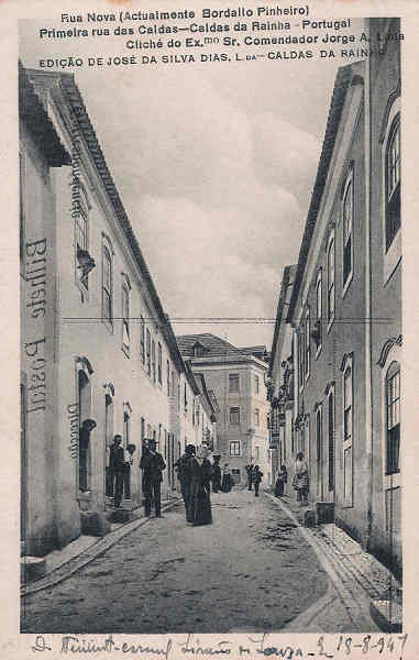 SN - Portugal - Caldas da Rainha - Rua Nova (Actualmente Bordallo Pinheiro) - Editor Jos da Silva Dias - Editado 1920 - Dim. 9x14 - Col. M. Chaby.