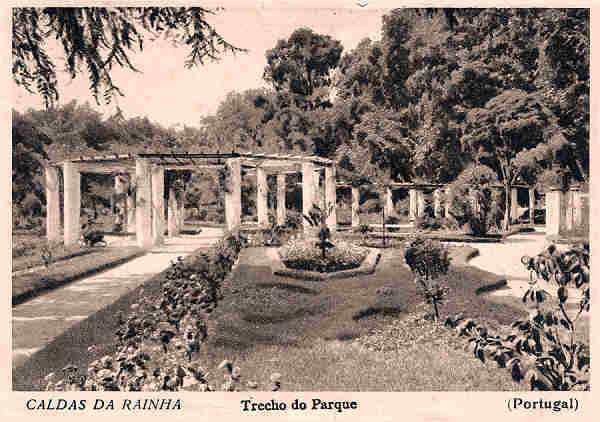 SN - Portugal. Caldas da Rainha. Trecho do Parque - Edio de 1934 por Comisso de Turismo - Dim. 14,5x10 cm. - Col. M. Chaby