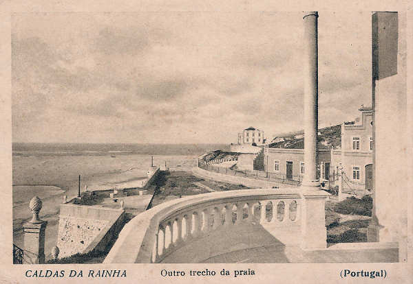 SN - Portugal. Caldas da Rainha. Foz do Arelho. Outro trecho da praia - Editor Comisso de Turismo - Editado em 1934 - Dim.  10x14,5 cm - Col. Diamantino Fernandes