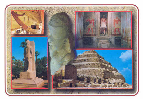 SN - Memphis,Pirmide de Sakkara - Dim. 15,7x11,1 cm - Edio El Faraana Advertising & Printing - Col. Amlcar Monge da Silva (2005)