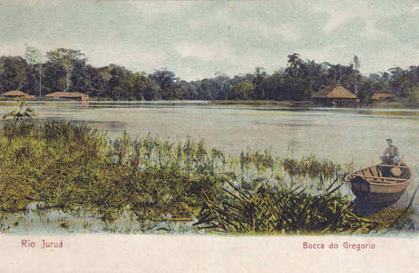 N 4639 - Rio Juru, Bocca do Gregorio - Dim. 14x8,9 cm - Edio Photographia Allem, Manos - Col. Amlcar Monge da Silva (cerca de 1900)