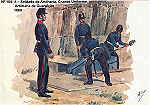 N 154-18 - Soldado de Artilharia, Grande Uniforme, Artilharia de Guarnio, 1869 - Aguarela do Cor. Ribeiro Artur - Edio Jornal do Exrcito, 1985 - Dim. 15x10,3 cm - Col. A. Monge da Silva