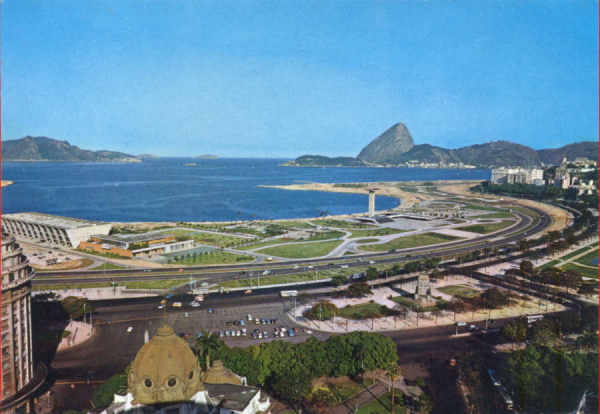 N 38 - Aterro da Gloria - Dim. 14,9x10,5 cm - Editor Mercator, So Paulo - Usado em 1966 -  Col. A. Monge da Silva (1965)