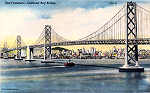 SF45 - San Francisco - Oakland Bay Bridge (1) - Edio annima Foto de Redwood Empire Assm - Dim. 13,7x8,8 cm - Col. Amlcar Monge da Silva (1940)