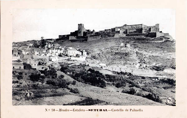 N 10 - Castello de Palmella - Editor "Mendes-Estafeta", Setbal - Dim. 140x90 mm - Col. A. Monge da Silva (anterior a 1910)