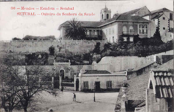 N 36 - Outeiro da Senhora da Sade - Editor "Mendes-Estafeta", Setbal - Dim. 140x90 mm - Col. A. Monge da Silva (anterior a 1910)