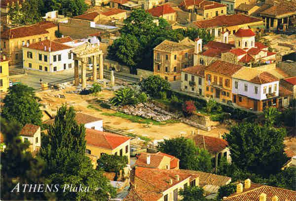 N. 262 - GRCIA ATENAS - Plaka - Ed. HAITALIS, 13, ASTROUS STR.,13121 ATENAS, TEL.:210 5766883 - SD - Dim. 16,1x11 cm - Col. Ftima Bia (2007)