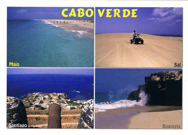 CV 75 - Geral (4 ilhas) - Ed. Mindelo C.P.999 - CABO VERDE - www.caboverde-photo.com  - Reinhard Meyer -SD - Dim. 14,8x9,5 cm - Col. Manuel Bia (2011)