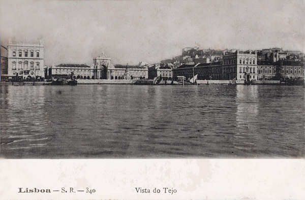 S.R. 340 - Vista do Tejo - Edio Rocha, Lisboa - Dim. 138x90 mm - Col. A. Monge da Silva (cerca de 1905)