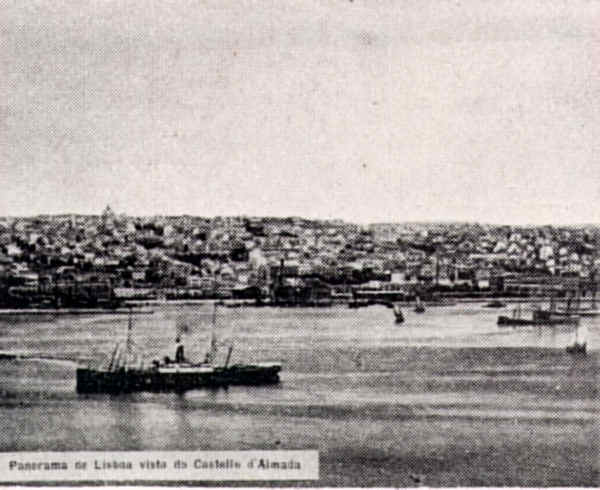 Rio Tejo e panormica de Lisboa