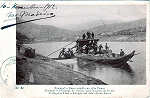 N 51 - Barco Rebello carregado no Alto Douro - Editor correios - Dim. 140x91 mm - Usado em 10NOV1912 - Col. A. Monge da Silva (c. 1905)