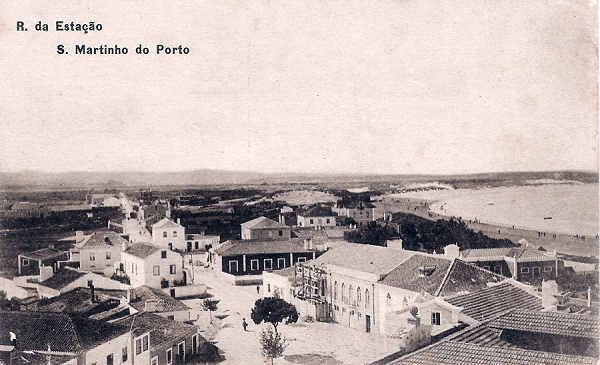 SN - Portugal. S. Martinho Porto. Rua da Estao - Editor A.H.Primo Suc (1905) - Dim 9x14 cm - Col. Miguel Chaby