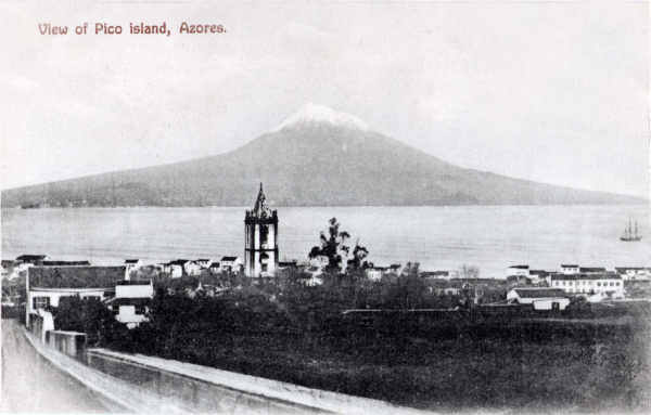 SN - View of Pico Island - Editor desc - Dim. 139x88 mm - Col. A. Monge da Silva (c. 1910)