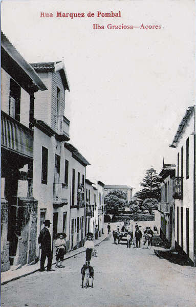 SN - Santa Cruz, rua Marquez de Pombal - Editor desconhecido - Dim. 139x88 mm - Col. A. Monge da Silva (c. 1910)