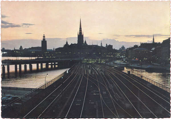 N 498 - Stockholm, Aftonstamning (Anoitecer) - Editor Ultraforlaget AB, Solna - Dim. 14,8x10,4 cm - Carimbo Postal 1967 - Col. A. Monge da Silva