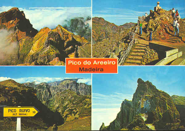 MD 217 - PICO DO AQREEIRO (Madeira) - Montanhas do interior - Ed. Hans Huber KG... - SD - Dim. 148x104 mm - Col. Graa Maia