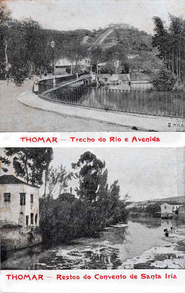 SN - Trecho do Rio e Restos do Convento de Santa Iria - Edio A Trinacria - Dim. 141x89 mm - Col. A. Monge da Silva (cerca de 1910)