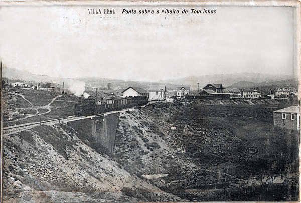 SN - Ponte sobre o ribeiro de Tourinhas - Editor Phototypia "A. Pinheiro", Guies - Dim. 139x93 mm - Col. A. Monge da Silva