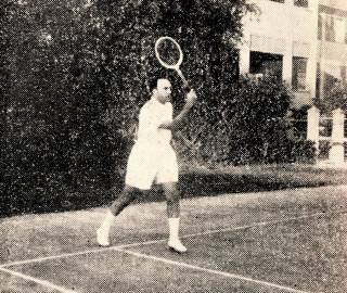 O Dr. Mrio Duarte em aco, durante a final do Campeonato da Trindade (B.W.I.) em 1940/41 e ao qual concorreram 101 jogadores.