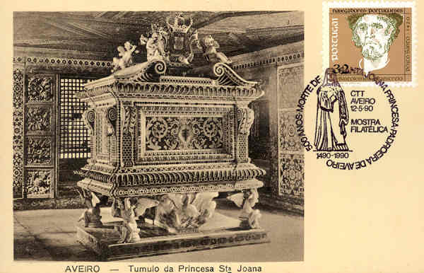 S/N - Aveiro - Tmulo da Princesa St Joana - Edio de Souto Ratolla, Aveiro - SD - Dim 14x9 cm - Col FMSarmento.