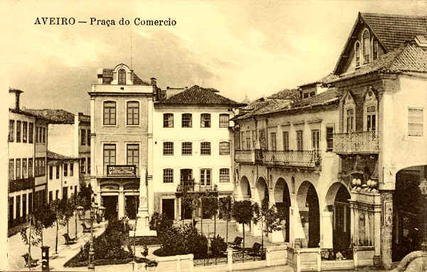 S/N - AVEIRO Praa do Comercio - Editor Alberto Malva, R. Madalena, Lisboa - SD - Dimenses: 13,9x8,9 cm. - Col FMSarmento.