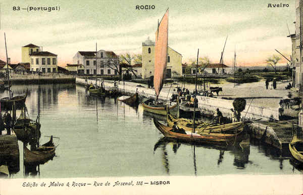 N. 83 - (Portugal) Rocio Aveiro - Edio de Malva & Roque, Rua do Arsenal, 118, Lx - SD - Dim. 13,9x8,9 cm. - Col.  FMSarmento.