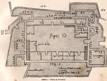 Serpa  Planta da fortaleza. Clicar para ampliar.