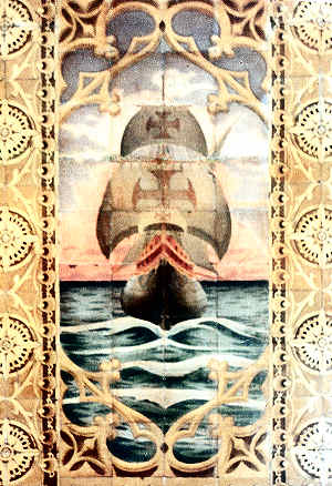 FOTO 7 - Painel de azulejo: "sala de espera".