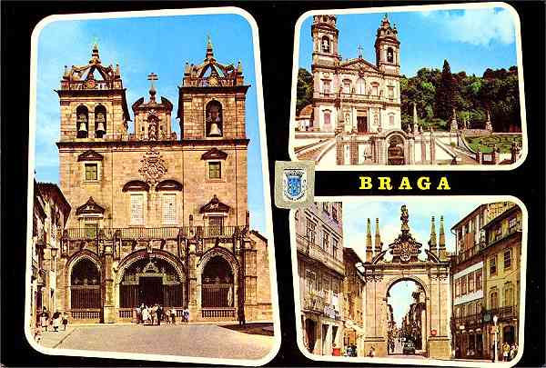 N 700 - BRAGA (Portugal) - Igreja de S. Joodo Souto - Edio LIFER-Porto - S/D - Dimenses: 14,8x10,1 cm. - Col. Graa Maia