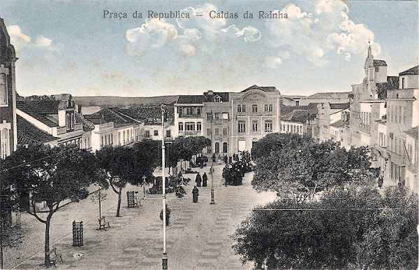 S/N - Caldas da Rainha-Portugal - Praa da Repblica - Editor Ourivesaria Portuense (1911) - Dimenses: 13,9x8,7 cm. - Col. Miguel Chaby.