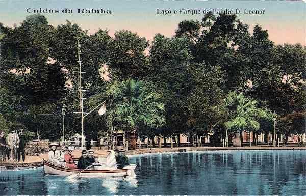 S/N - Caldas da Rainha-Portugal: Lago e Parque da Rainha D. Leonor - Editor Novo Salo  de Barbear, 1911 - Dimenses:  13,8x9 cm. - Col. Miguel Chaby.