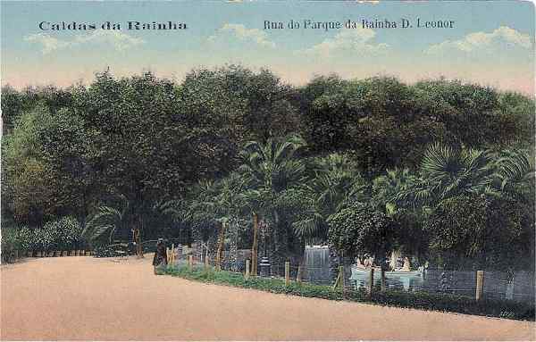 S/N - Caldas da Rainha-Portugal Rua do Parque da Rainha D. Leonor - Editor Novo Salo  de Barbear, 1911 - Dimenses:  13,8x9 cm. - Col. Miguel Chaby.