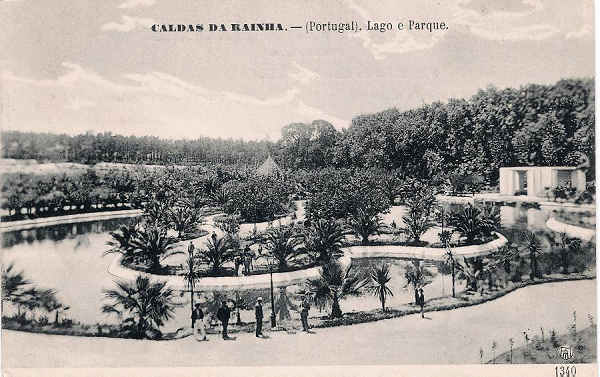 N. 1340 - Caldas da Rainha-Portugal Lago e Parque - Editor F.A.Martins, Lisboa - Dimenses:  9x14 cm. - Col. Miguel Chaby