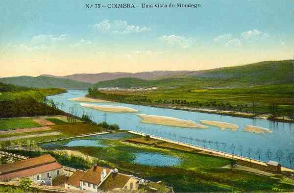 N. 75 - Coimbra: uma vista do Mondego - Edio da Havaneza Central, R. Visconde da Luz, 2 a 6-Coimbra - S/D - Dimenses: 13,9x9,2 cm. - Col. Aurlio Dinis Marta.