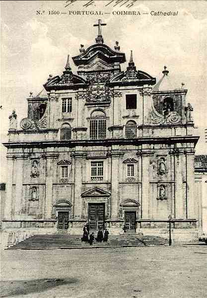 N. 1500 - COIMBRA Portugal Cathedral - Sem indicao do editor - Dimenses: 14x10 cm. - Circulado em 1913 - Col. R. Gaspar.