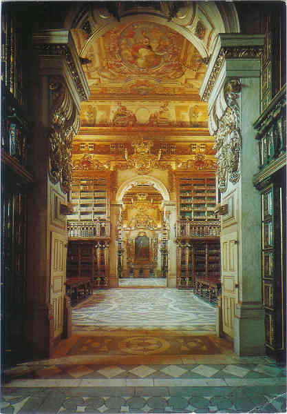 N 2043-A - Coimbra. Biblioteca da Universidade - SD - Circulado em 1986 - Dim.14,9x10,3 cm - Col. M. Soares Lopes.