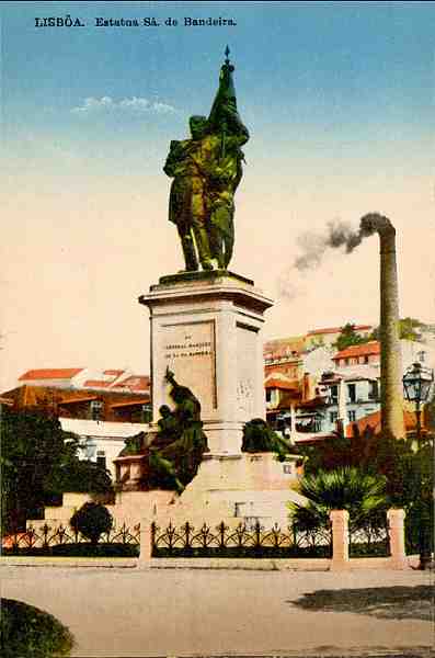 S/N - Lisboa. Estatua S. De Bandeira - Sem Editor - S/D - Dimenses: 9x13,7 cm. - Col. Aurlio Dinis Marta.