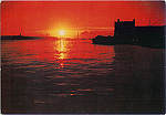 N 2180 - Lisboa. Por do Sol no Tejo - Ed. N Sr do Perptuo Socorro - SD - Circulado em 1976 -  Dim. 14,9x10,3 cm - Col. M. Soares Lopes.