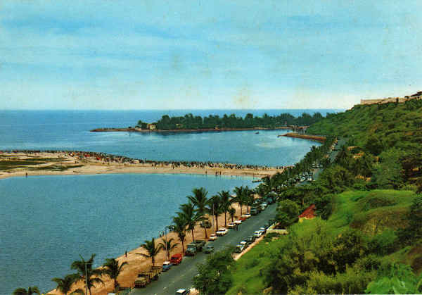 N. 10 - LUANDA Praia do Bispo - Ed. ELMAR. Luanda - S/D - Dimenses: 14,7x10,2 cm - Col. Jos Manuel C. Pereira (1971).
