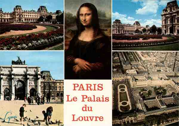 N. 1207 - Le Palais du Louvre - Abeille-Cartes - ditions "LYNA-PARIS" 8, rue du Caire - 75002 - Dimenses: 14,7x10,4 cm. - Col. HJCO (1981).