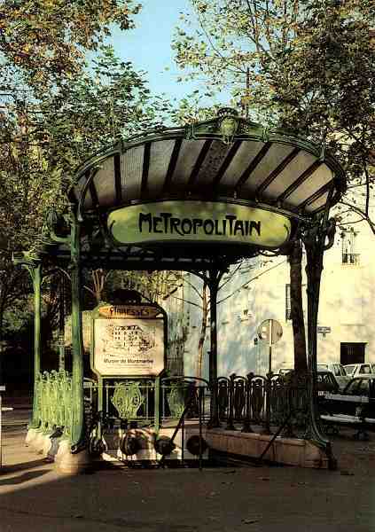 N. 821 - Paris: Bouche de Mtro - ditions OVET 1985 - Paris, 13, rue des Nanettes - 75011 PARIS - Dimenses: 10,5x14,8 cm. - Col. HJCO (1985).