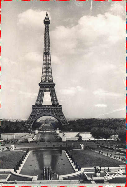 N 836 - Paris. A Torre Eifel - Edition Chantal,Paris - Circulado em 1959 - Dim. 14,9x10,2 cm - Col. Amlcar Monge da Silva