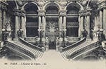 N 984 - Paris. Escadas da pera - Edit Lvi et Neurdein,Paris - Circulado em 1924 - Dim. 13,9x9 cm - Col. Amlcar Monge da Silva